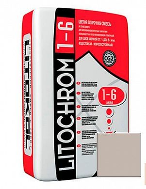 Затирка Litochrom 1-6 C.30 жемчужно-серая 25 кг