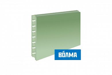 Пазогребневая гипсовая плита влагостойкая, пустотелая Волма 667х500х80 мм