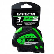 Рулетка Effecta Nylon, 3м, с магнитом и автостопом