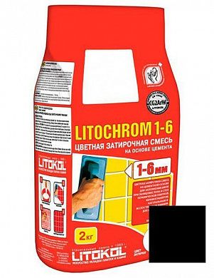 Затирка Litochrom 1-6 C.470 черная, 2кг