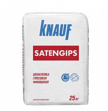 Шпаклевка "КНАУФ-Сатенгипс", гипсовая финишная, 25кг