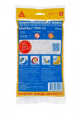 Фибра для бетона и растворов 600 гр. "SikaFiber PPM-12" (12шт/кор.)  /SIKA