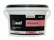 Краска фасадная RAUF R351, белая, матовая, латексная, 14кг