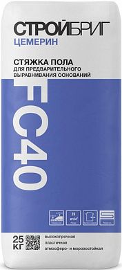 Стяжка Стройбриг Цемерин FC40, 25кг