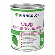 Краска для стен и потолков "FINNCOLOR OASIS KITCHEN@GALLERY 7" устойчивая, база А (2,7л)