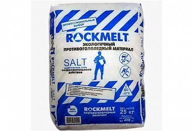 Противогололедный реагент Rockmelt Salt (до -15°С), 20кг