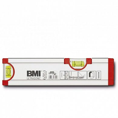 Уровень алюминиевый, 200 мм, серии ULTRA SONIC, "BMI" /692020M-TA