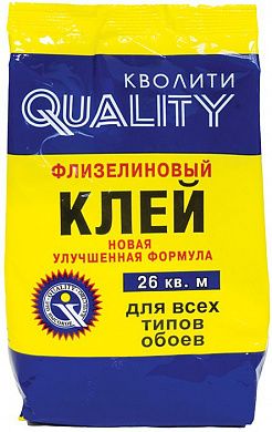 Клей обойный "QUALITY" для флизелиновых обоев, 200 гр