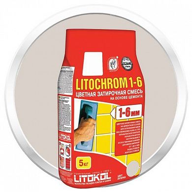 Затирка Litochrom 1-6 C.20 светло-серая 5 кг
