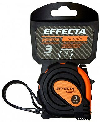 Рулетка Effecta Simple 3м
